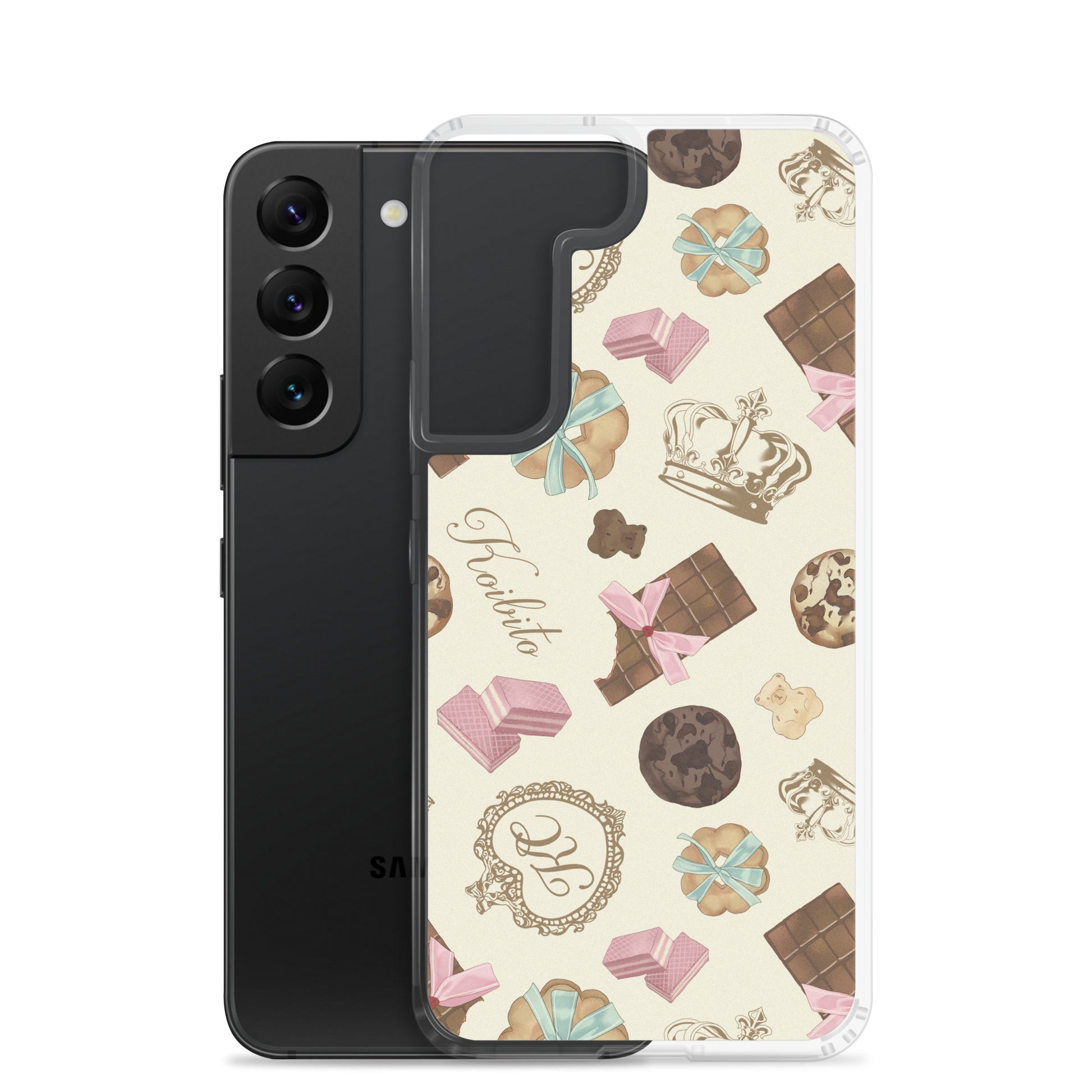 Stylish Royal Cookie Samsung® Clear Case features a fun design, offering protection from scratches and dirt. Perfect for Galaxy!