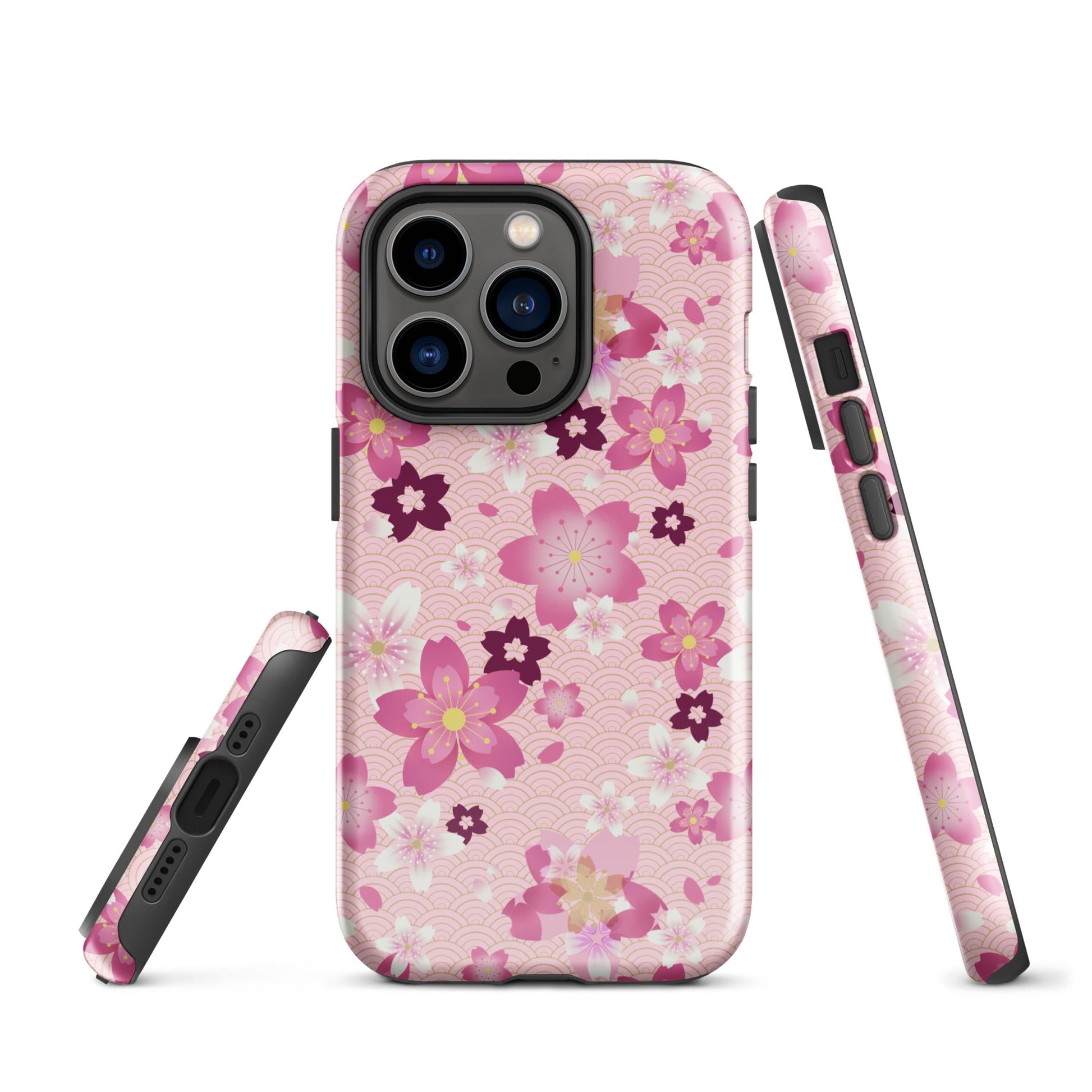 Stylishly protect your phone with the durable Sakura iPhone® Tough Case featuring a floral design and dual-layer protection.