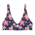 Sakura Padded Bikini Top features a vibrant floral design, perfect for spring and mixing with various bikini bottoms.