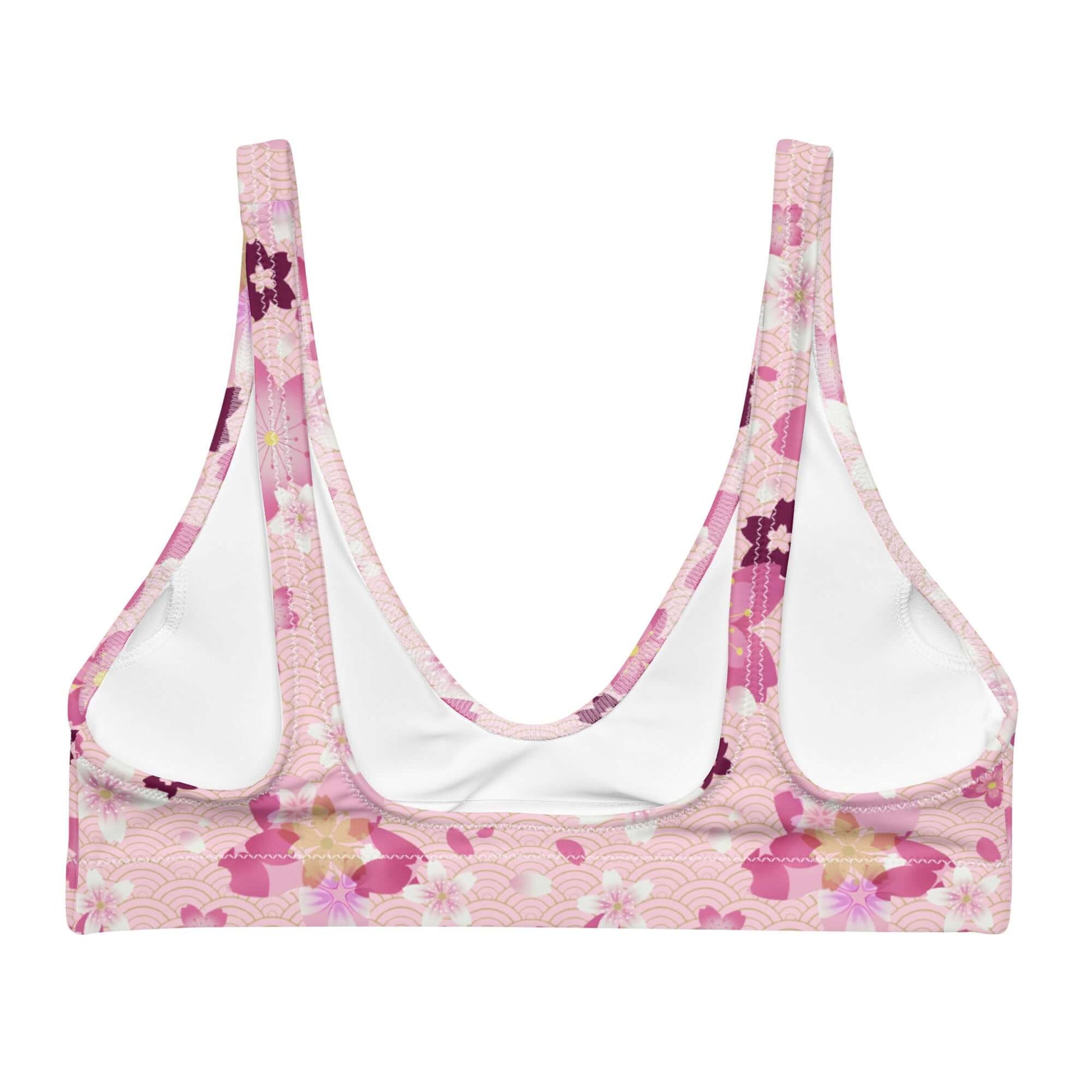 Sakura Padded Bikini Top features a floral design, perfect for mixing and matching to elevate your spring wardrobe.