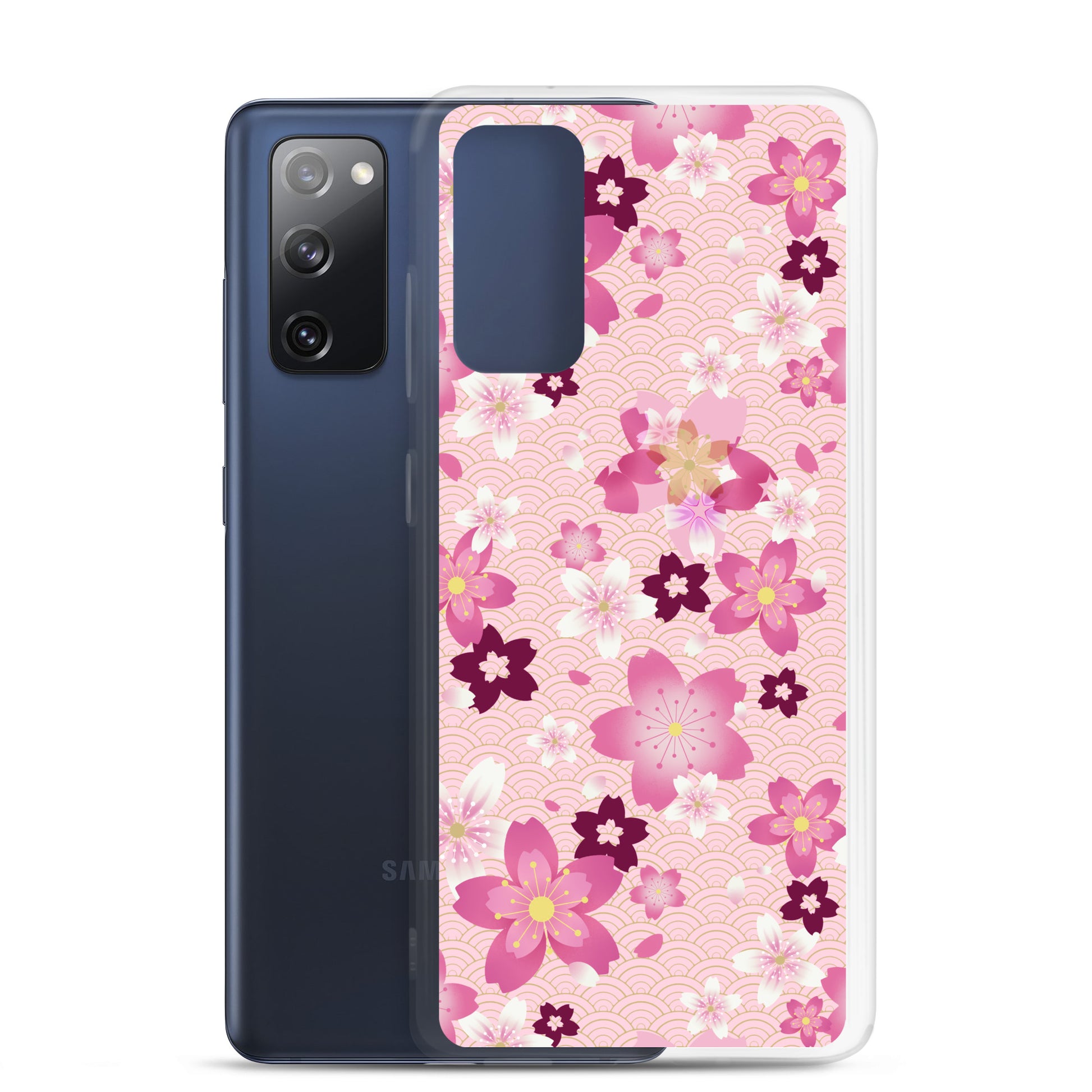 Sakura Samsung® Clear Case features a beautiful floral design, protecting your device with style and charm.