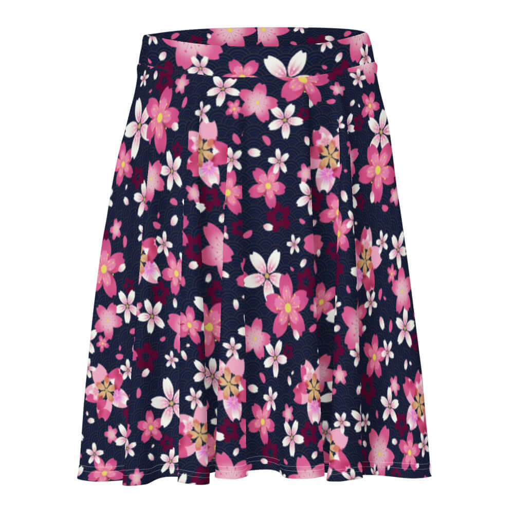 Delight in spring with the Sakura Skater Skirt, featuring a vibrant floral design perfect for sunny outings.