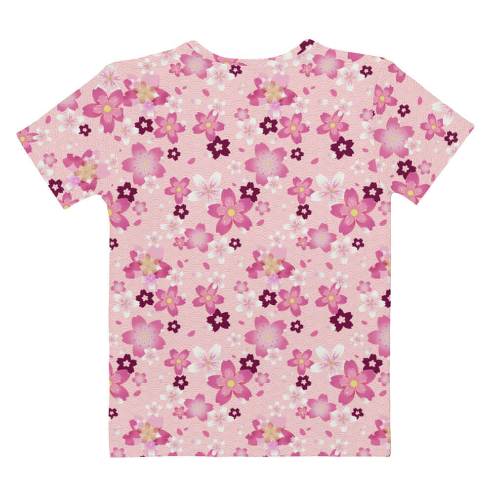 Soft and stylish Sakura T-shirt with a floral design, perfect for spring and versatile for any occasion.
