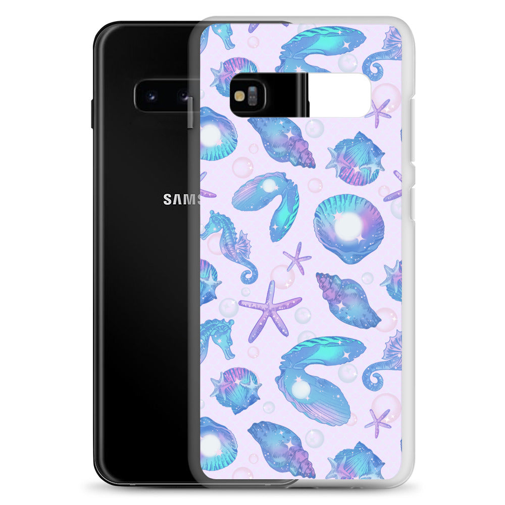 Protect your phone with the Sea Princess Samsung® Clear Case, featuring vibrant seashell and star designs.