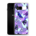 Colorful Butterfly Samsung® Clear Case showcasing vibrant butterfly designs, perfect for personalizing your phone.
