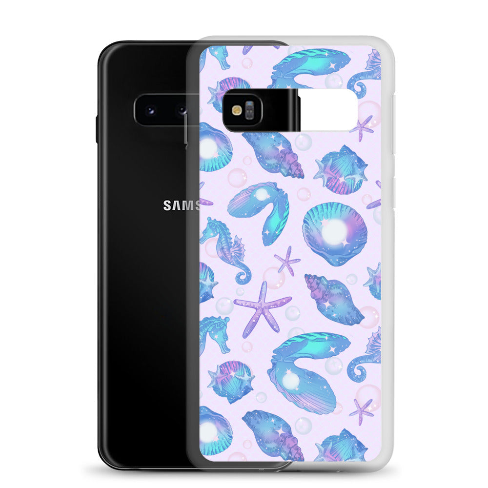 Protect your phone with the Sea Princess Samsung® Clear Case, featuring vibrant seashells and sparkling designs.