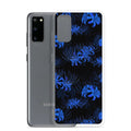 Stylish Higanbana Samsung® Clear Case showcases vibrant blue floral design, protecting your Samsung device in style.