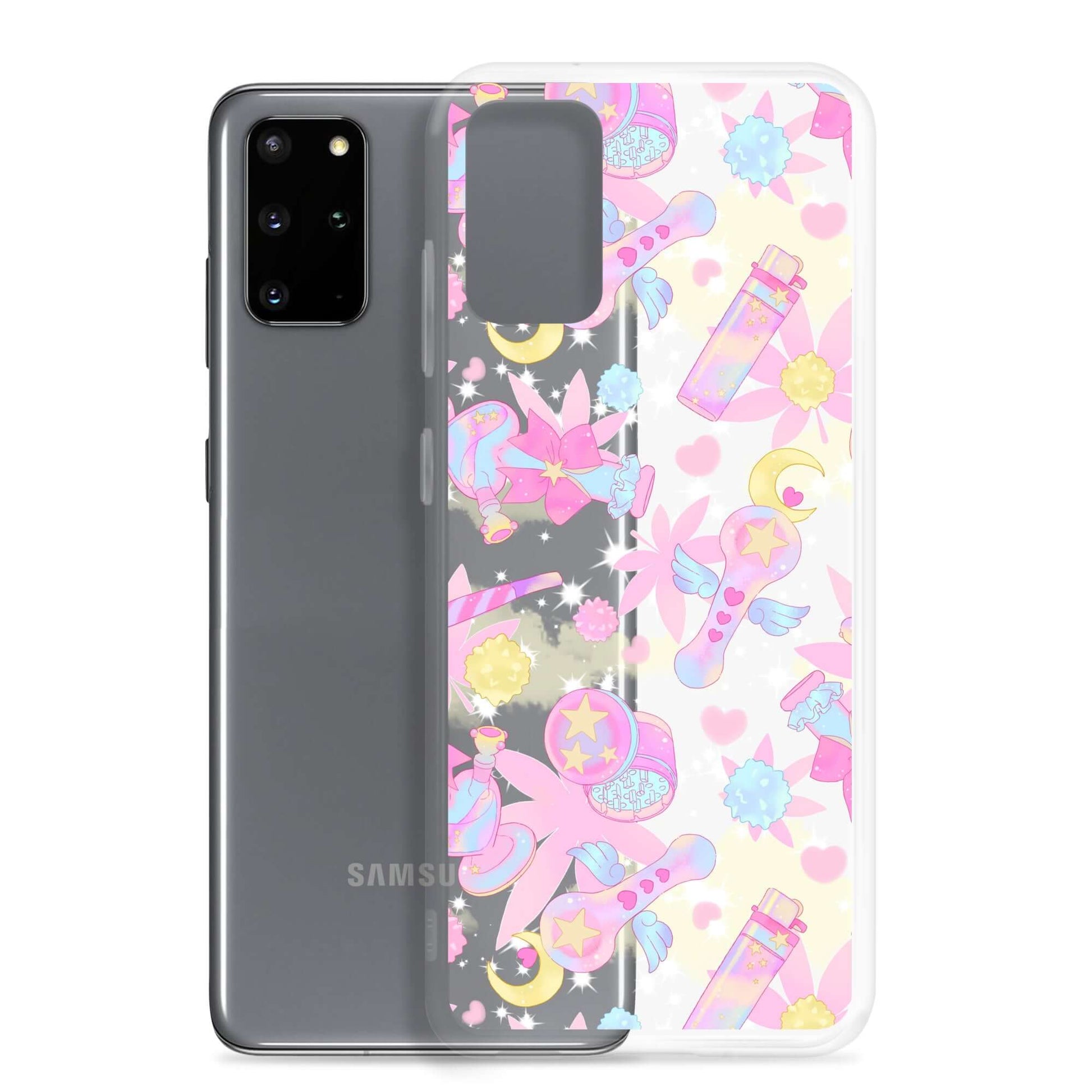 Showcase your style with the Indica Magica Samsung® Clear Case, featuring colorful kawaii designs for added protection.