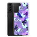 Colorful Butterfly Samsung® Clear Case showcasing vibrant butterfly prints on a sleek design, perfect for your phone.