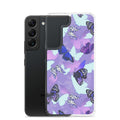 Butterfly Samsung® Clear Case showcases a vibrant butterfly design, perfect for adding flair to your phone.