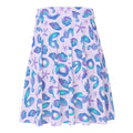 Vibrant Sea Princess Skater Skirt adorned with seashells and stars, perfect for a mermaid-inspired look.