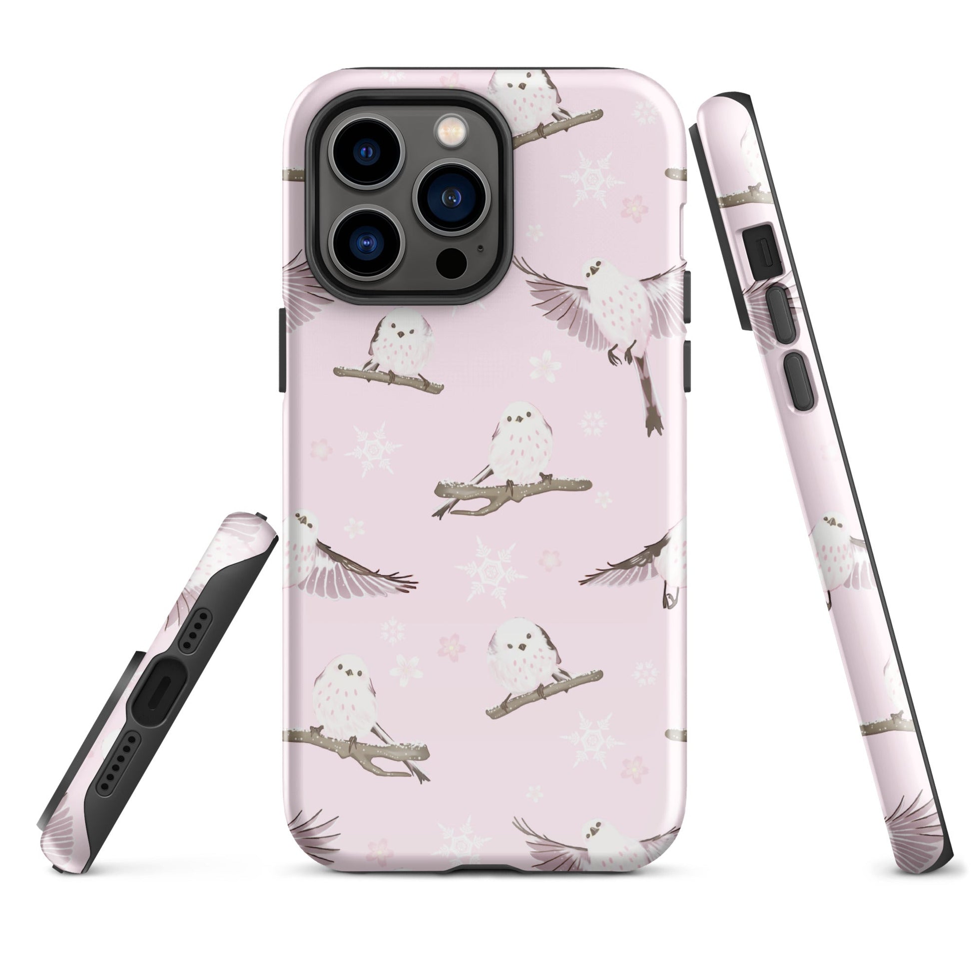 Stylishly protect your phone with the Snow Bird iPhone® Tough Case featuring a charming bird and snowflake design.
