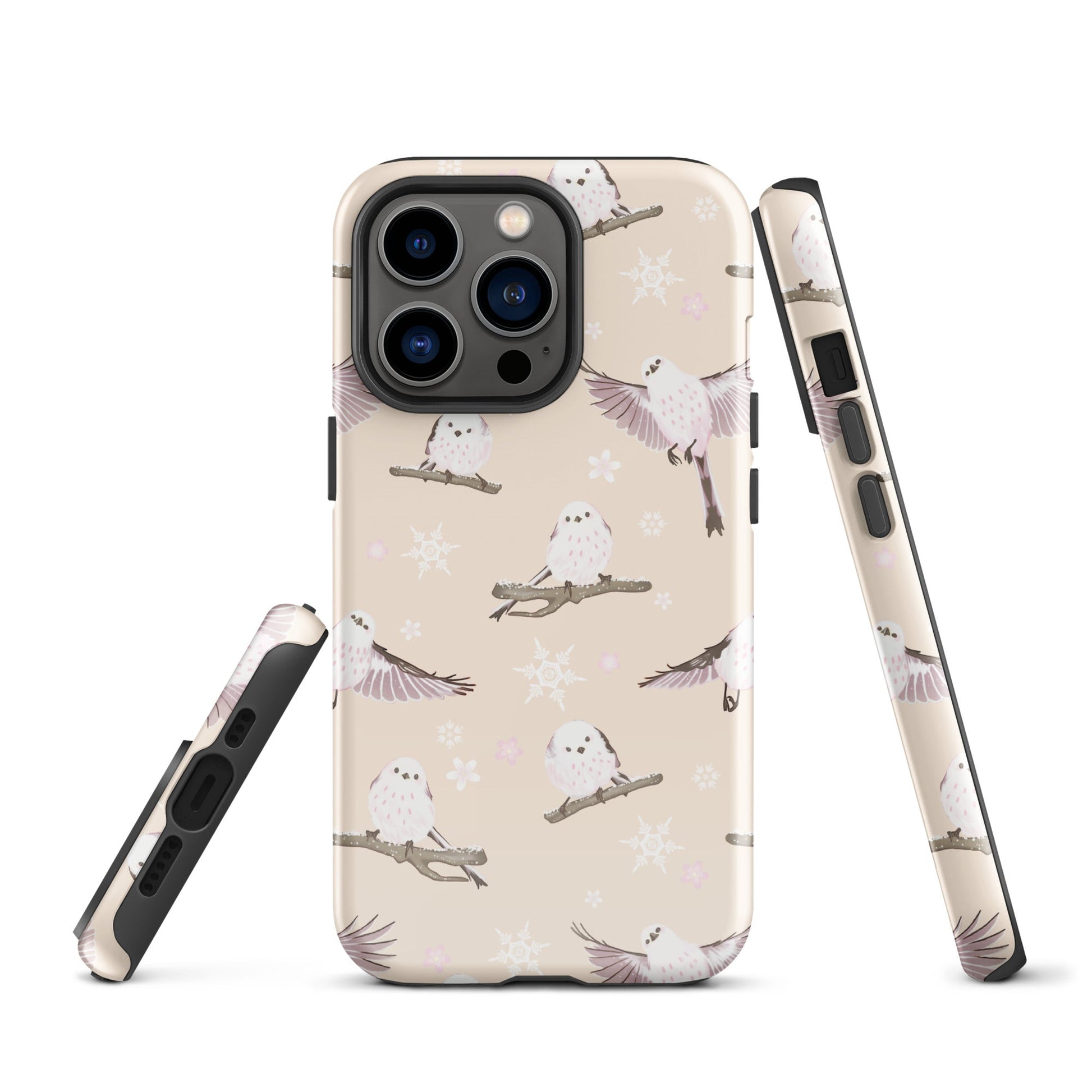 Snow Bird iPhone® Tough Case offers stylish protection with a dual-layer design and impact-resistant materials.