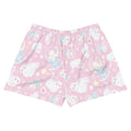 Snow Kitten Athletic Short Shorts feature a cute design, comfy fit, and pockets, perfect for any casual outing.