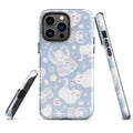 Stylish Snow Kitten iPhone® Tough Case features a durable design with a whimsical cat pattern for year-round protection.