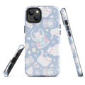Snow Kitten iPhone® Tough Case features a cute kitten design with dual-layer protection for style and durability.