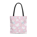 Charming Snow Kitten Tote Bag (Pink) featuring adorable kittens, perfect for pastel outfits and everyday use.
