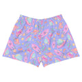 Colorful Space Athletic Short Shorts featuring fun space-themed graphics, perfect for comfort and style.
