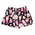 Sweet Strawberry Athletic Short Shorts featuring vibrant fruit prints, perfect for comfort and style at the gym.