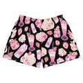Stylish Strawberry Athletic Short Shorts feature a fun print, perfect for gym sessions and casual wear.