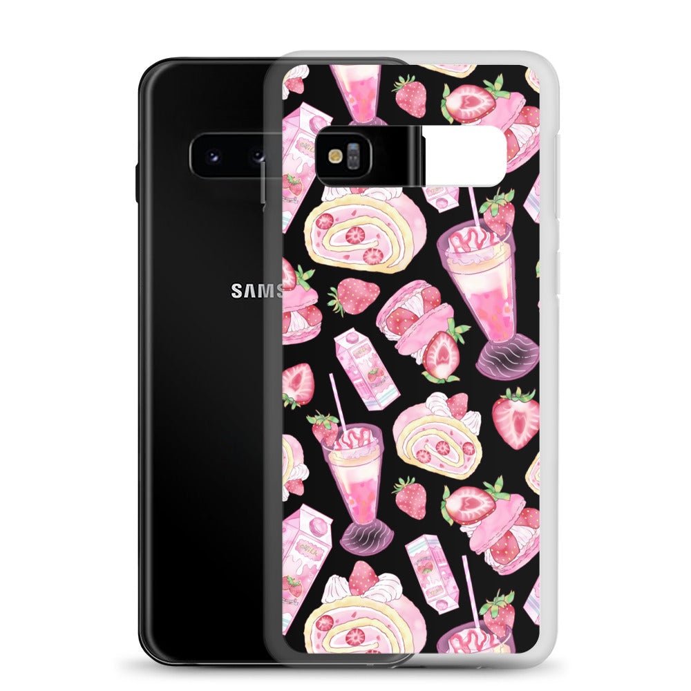 Stylishly protect your phone with the Strawberry Samsung® Clear Case featuring a fun dessert pattern.
