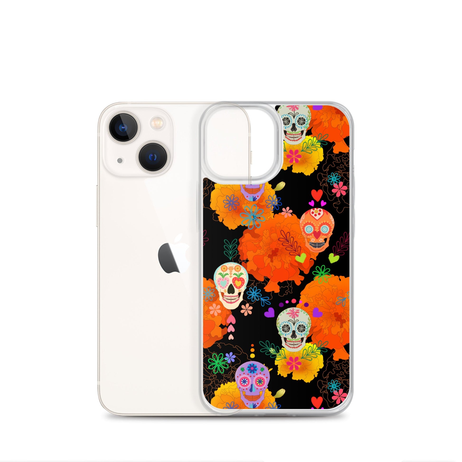 Protect your phone with the vibrant Sugar Skull iPhone® Clear Case, designed for style and durability.