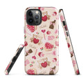 Stylish Sugar Sweetheart iPhone® Tough Case features a cute design, offering durable protection and impact absorption.