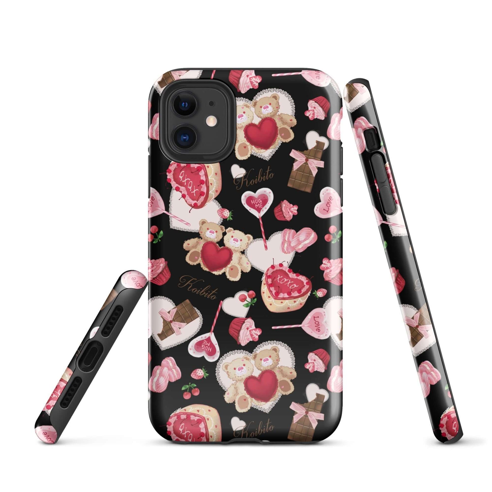 Stylish Sugar Sweetheart iPhone® Tough Case featuring adorable designs, offering durable protection for your device.