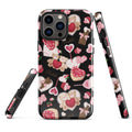 Stylish Sugar Sweetheart iPhone® Tough Case featuring cute designs and durable dual-layer protection for year-round safety.