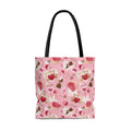 Adorable Sugar Sweetheart Tote Bag (Pink) perfect for Valentine’s Day, featuring cute designs and sturdy cotton straps.
