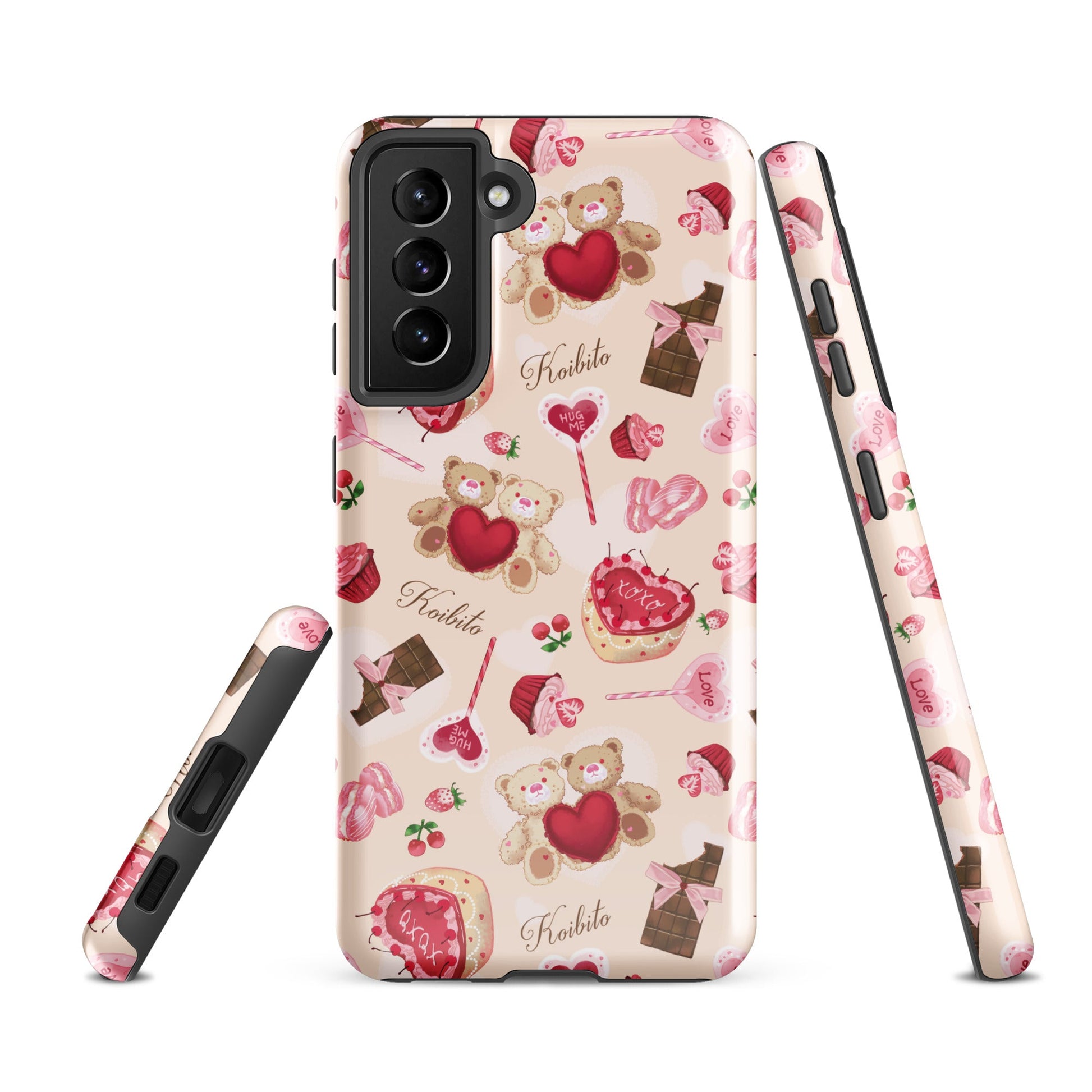 Protect your phone in style with the Sugar Sweetheart Samsung® Tough Case, featuring a charming design and dual-layer durability.