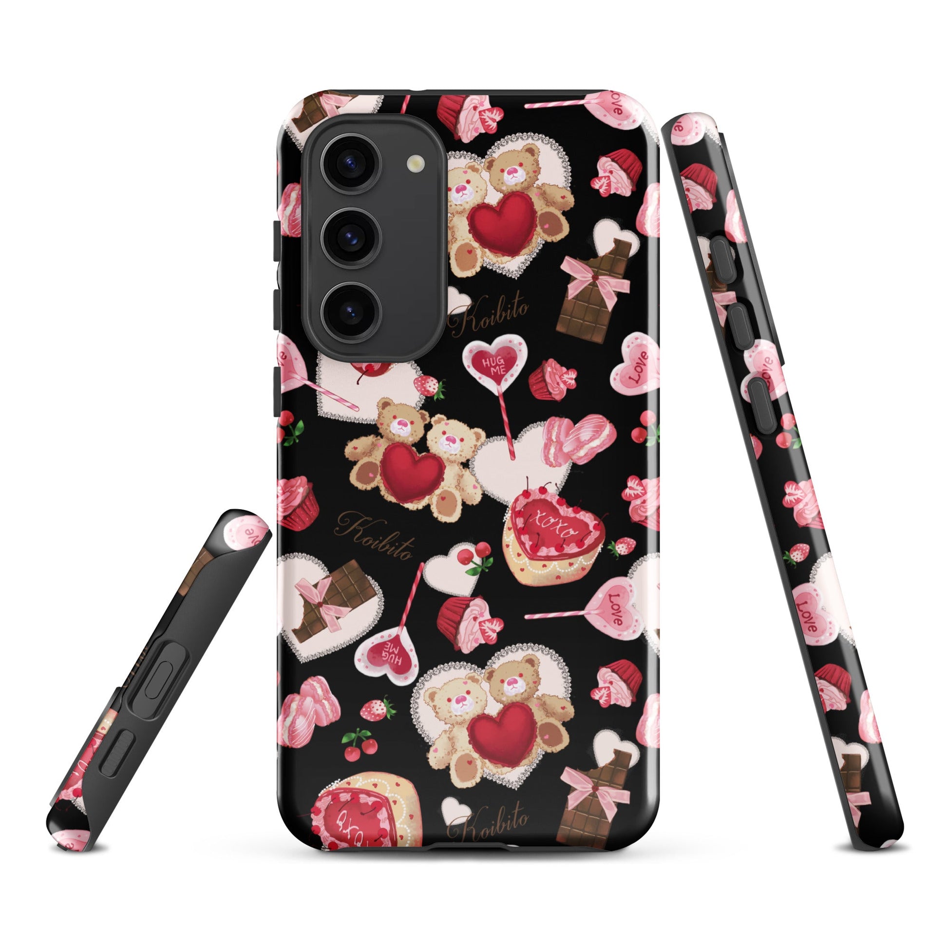 Stylish Sugar Sweetheart Samsung® Tough Case with vibrant designs, offering impact resistance and dual-layer protection.