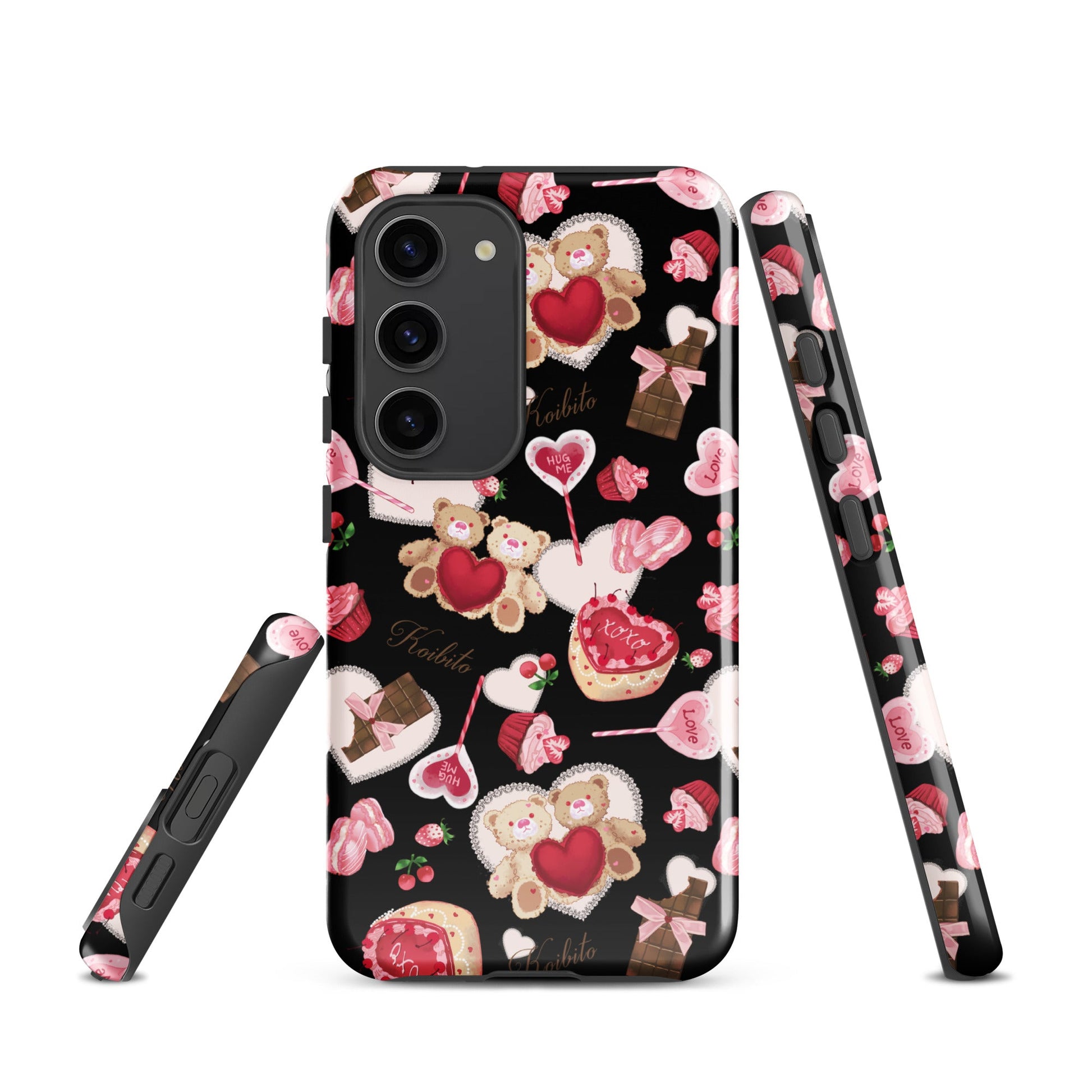 Stylish Sugar Sweetheart Samsung® Tough Case features cute designs, offering durability and protection for your phone.