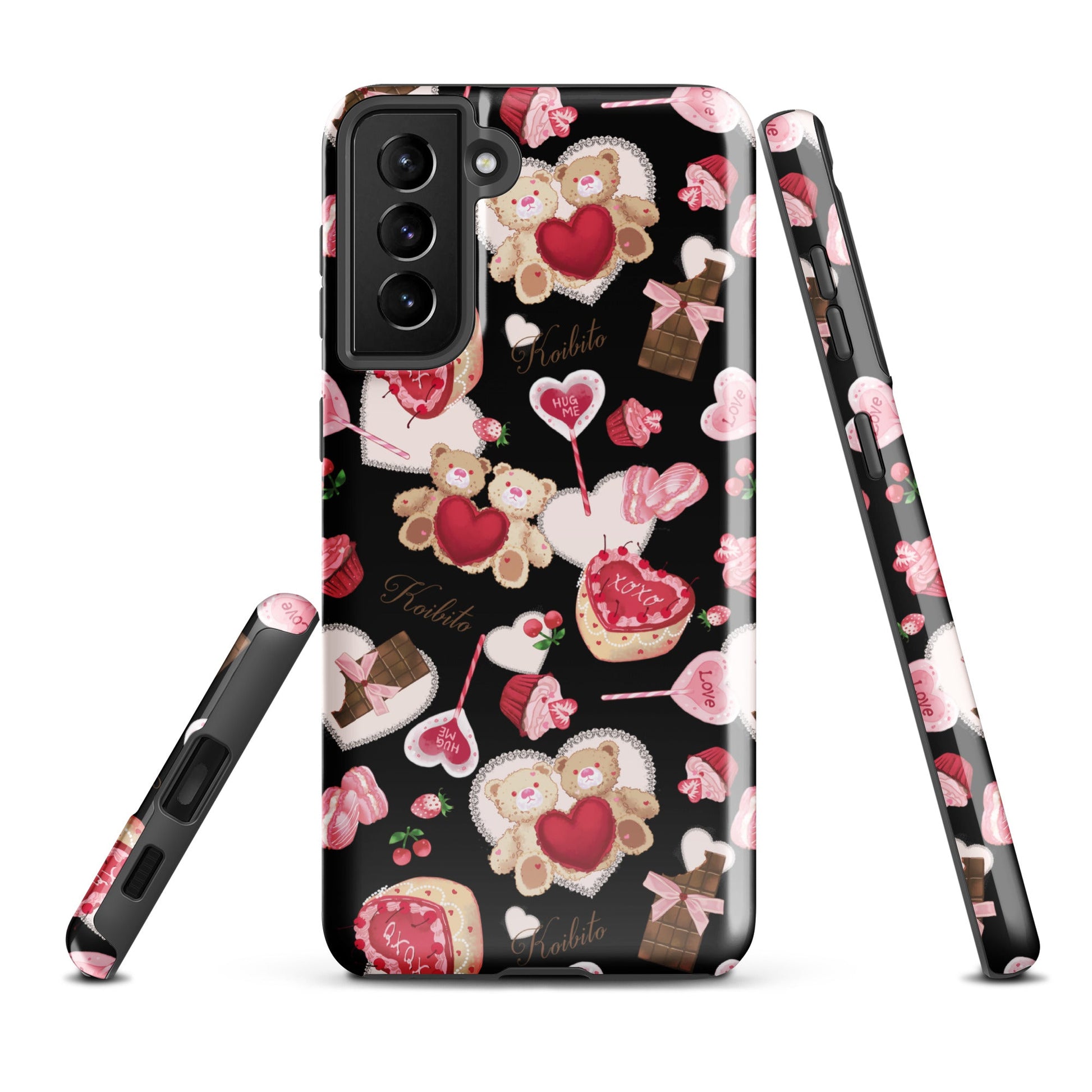 Stylish Sugar Sweetheart Samsung® Tough Case featuring cute designs, providing impact resistance and durability.