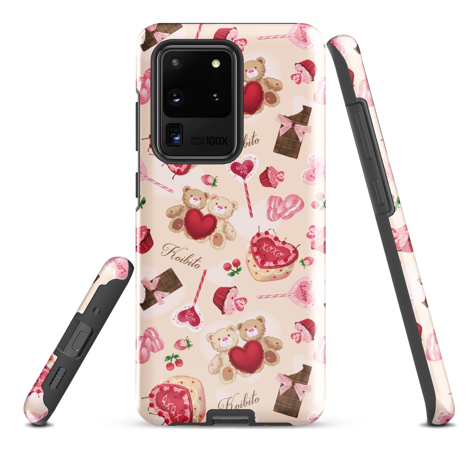 Stylish Sugar Sweetheart Samsung® Tough Case features a sweet design and durable, shock-absorbing protection.