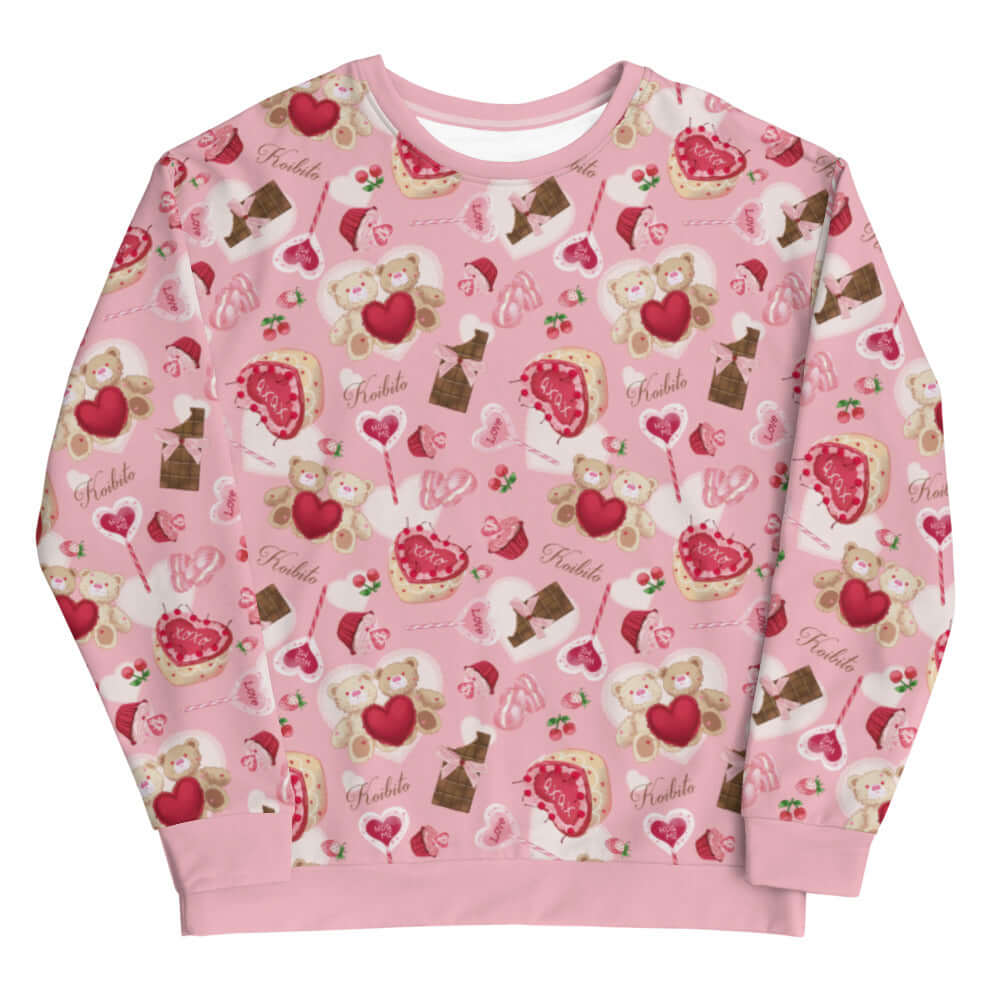 Cute and cozy, the Sugar Sweetheart Sweatshirt features a playful design perfect for Valentine's Day.