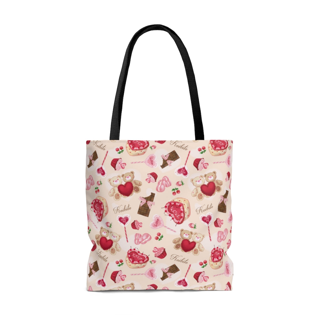 Cute and practical, the Sugar Sweetheart Tote Bag (Cream) is perfect for Valentine's Day adventures and daily use.