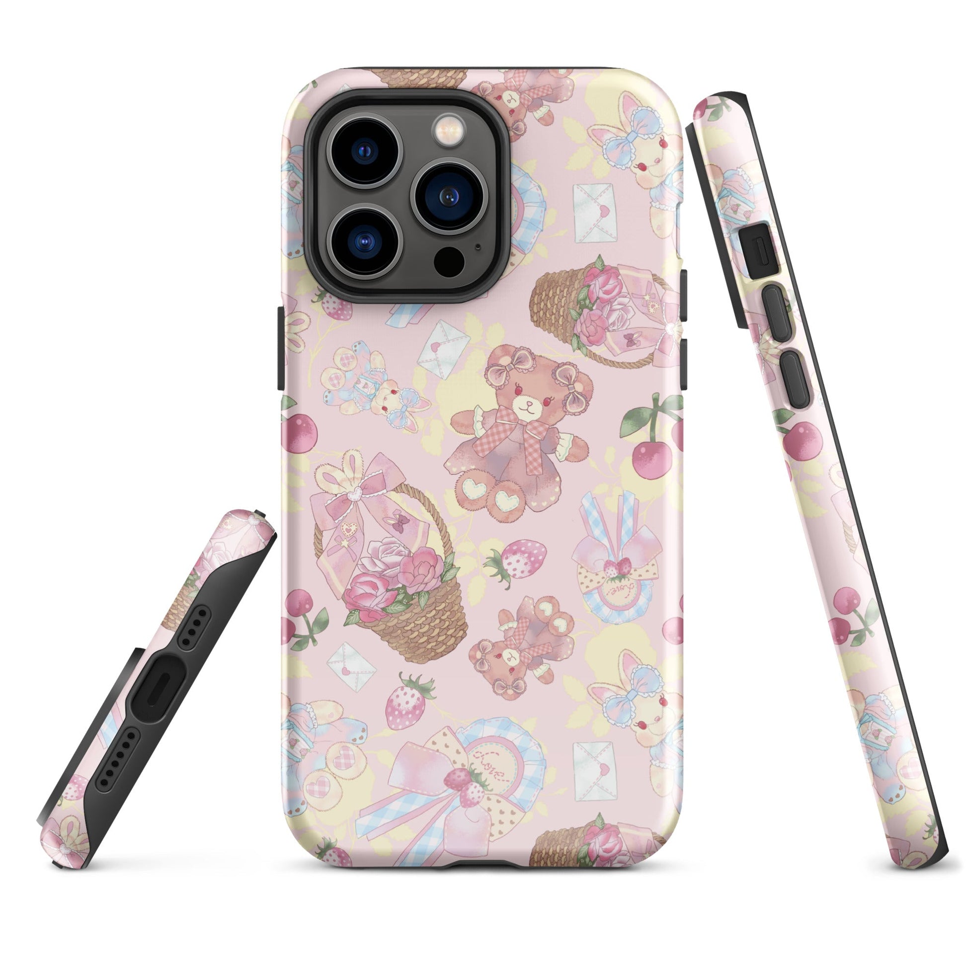 Stylish Sweet Teddy iPhone® Tough Case with durable dual-layer design for ultimate protection and fashionable appeal.