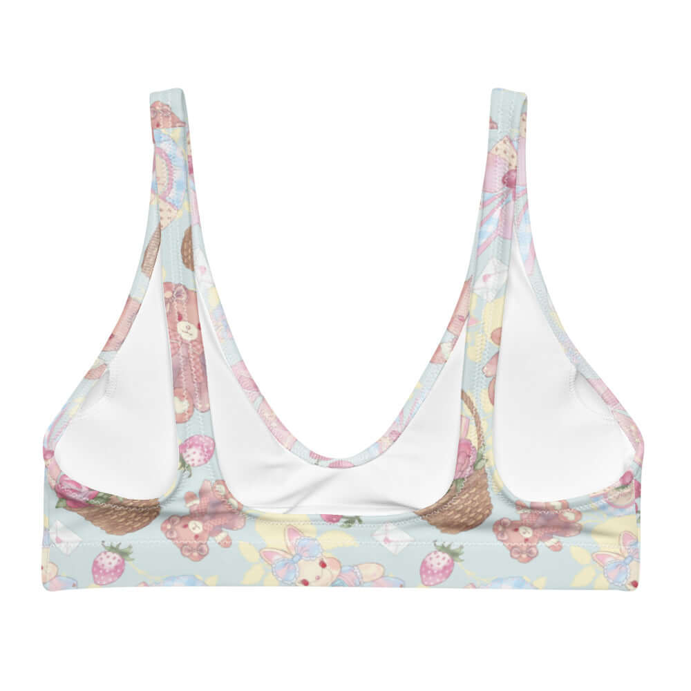 Explore the playful design of the Sweet Teddy Padded Bikini Top, perfect for mixing and matching this summer.