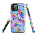 Colorful Enchanted Rose iPhone® Tough Case offers stylish protection with durable dual-layer design for trendy phone safety.