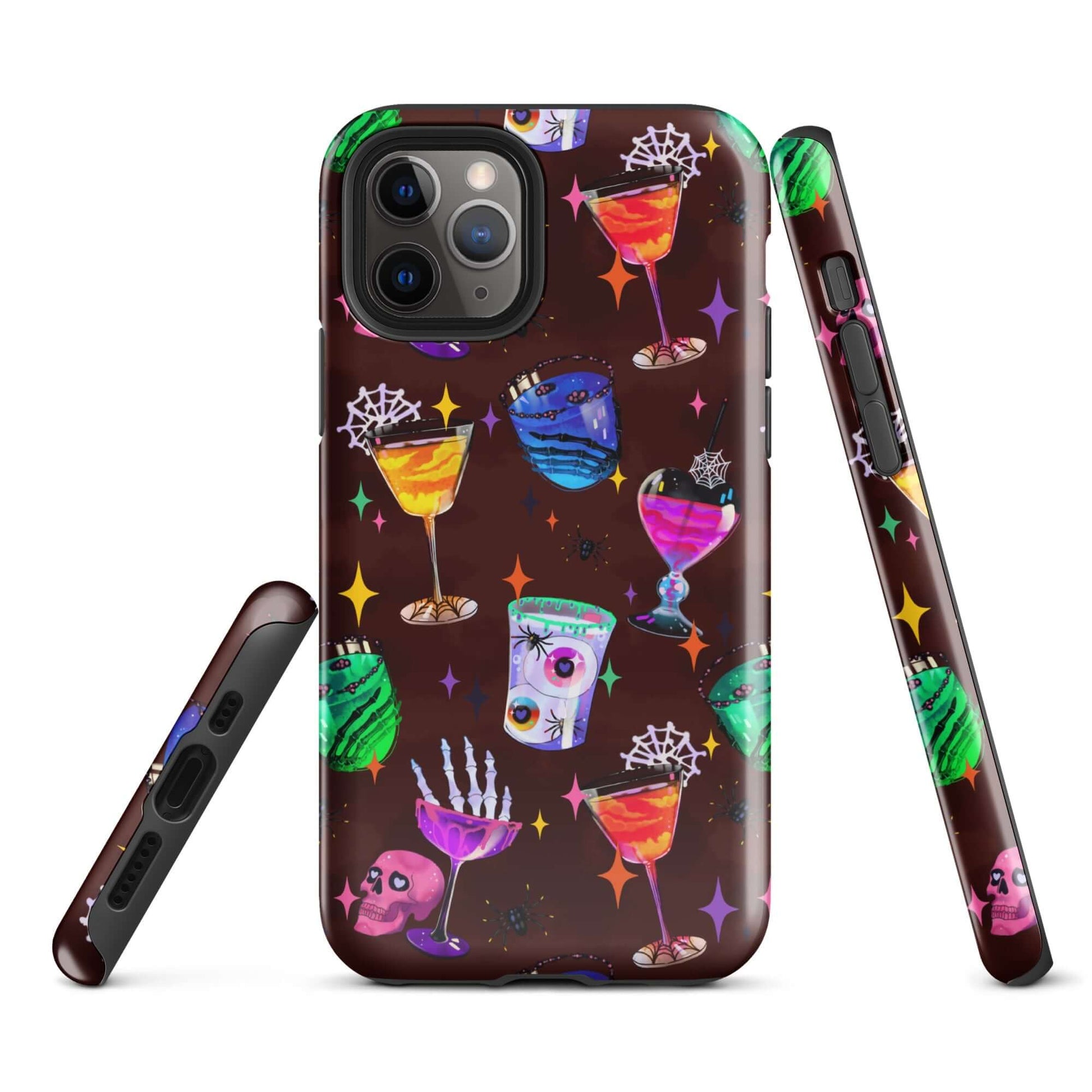 Colorful Monster Party iPhone® Tough Case featuring durable design with fun patterns for stylish phone protection.