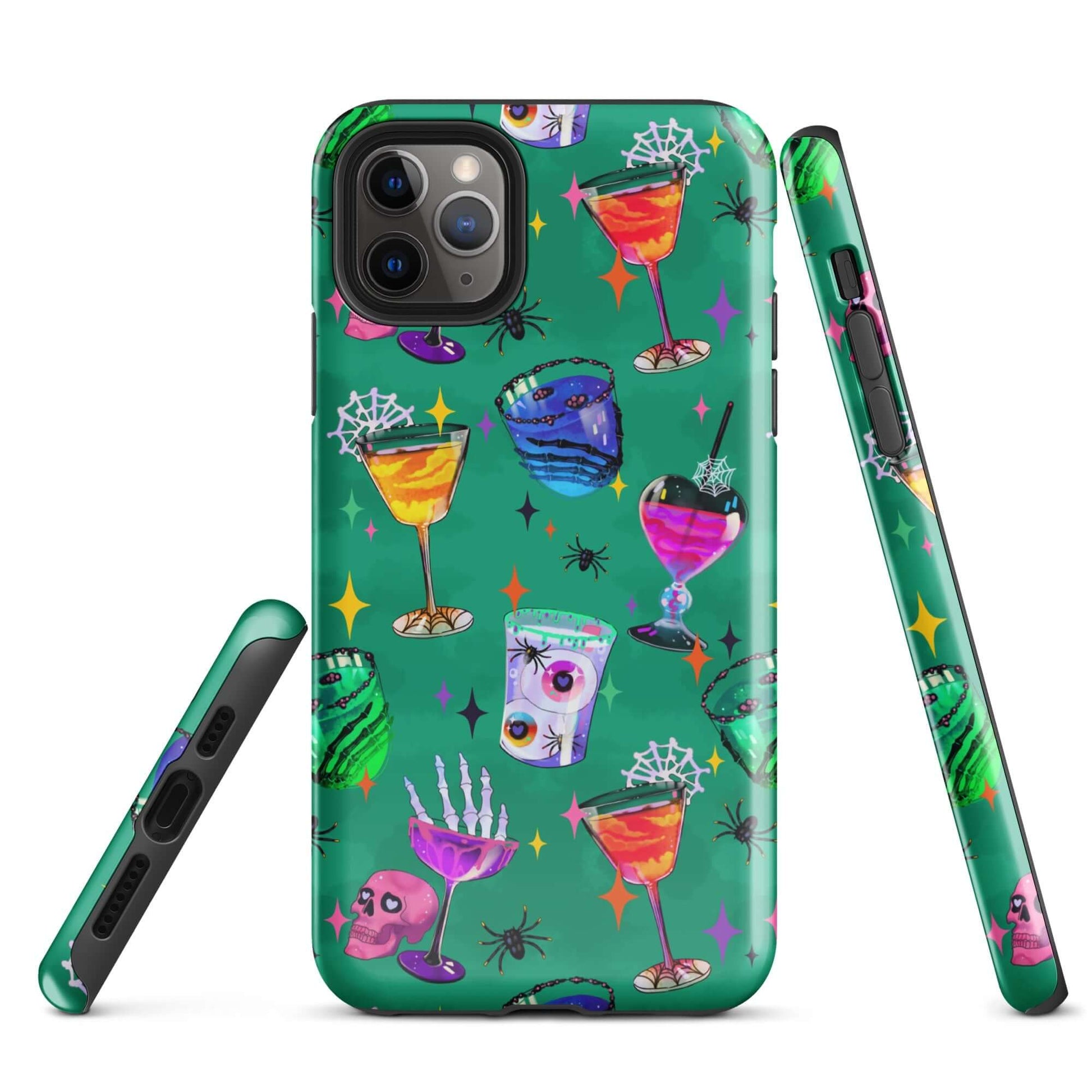 Durable Monster Party iPhone® Tough Case featuring whimsical designs, perfect for stylish phone protection.