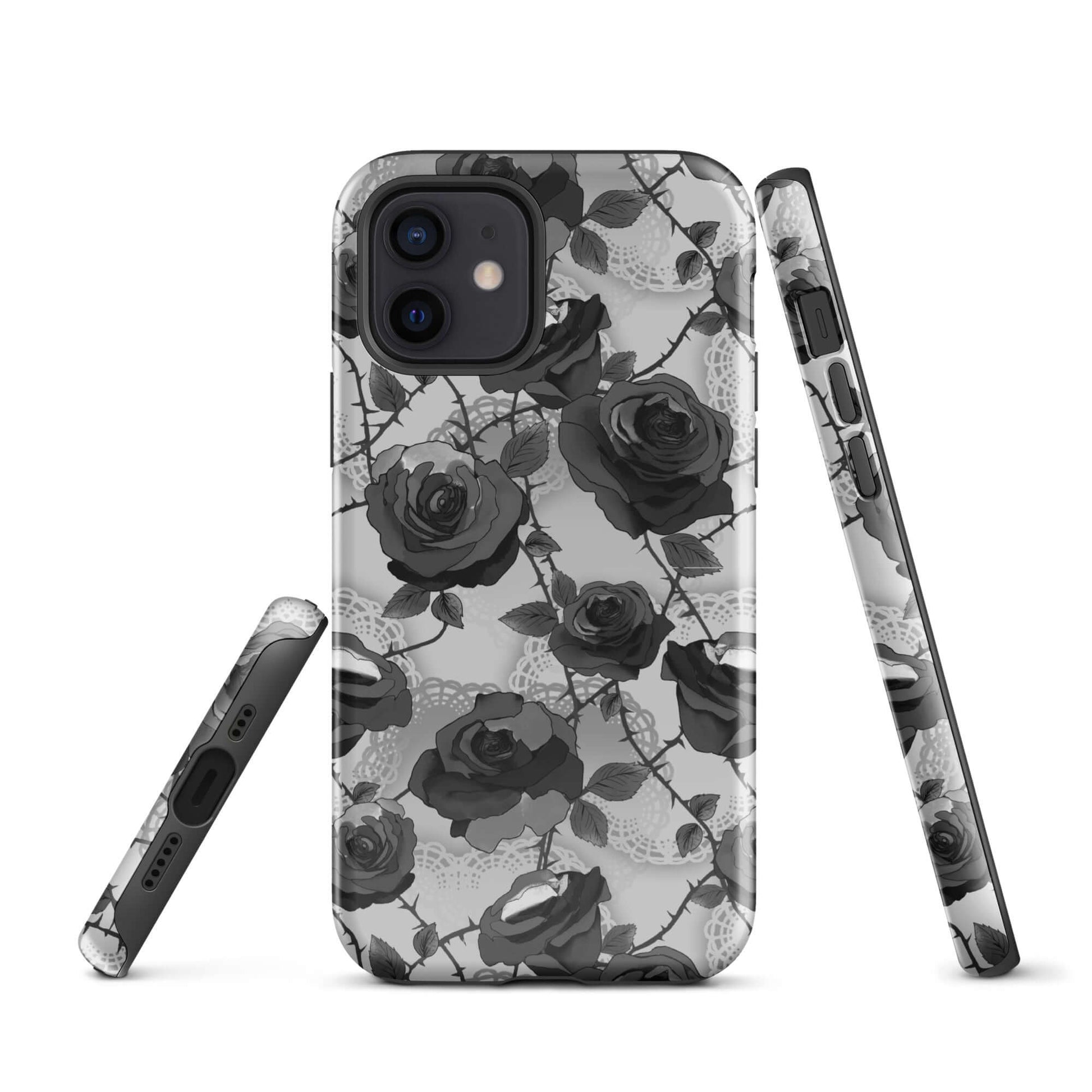 Stylishly protect your phone with the Enchanted Rose iPhone® Tough Case, featuring a chic floral design.