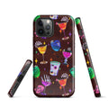 Colorful Monster Party iPhone® Tough Case featuring fun drink designs, blending style and protection for your device.
