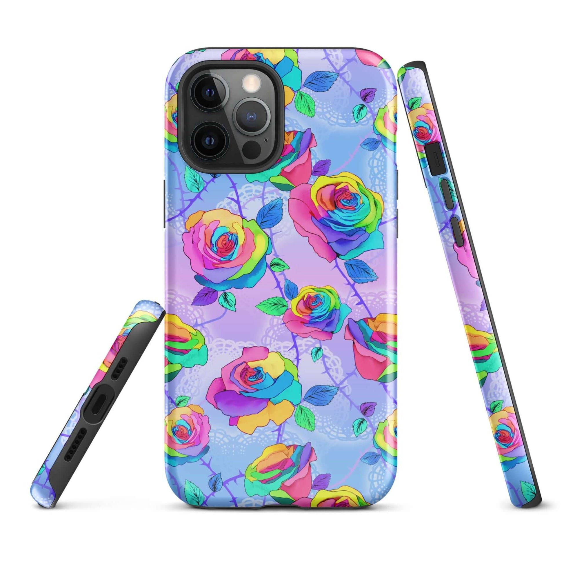 Protect your phone in style with the Enchanted Rose iPhone® Tough Case, featuring vibrant floral designs.