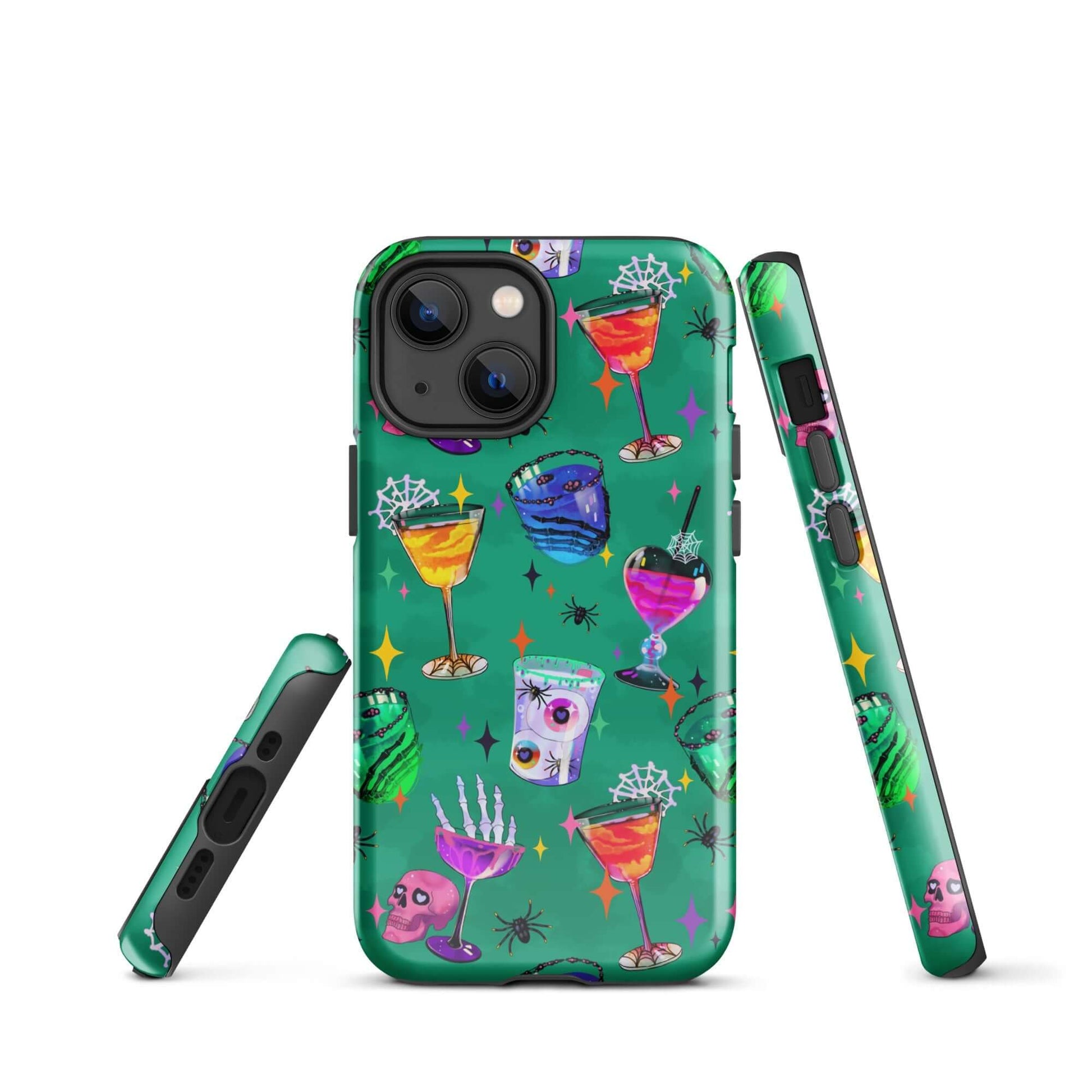 Colorful Monster Party iPhone® Tough Case featuring fun designs, ensuring stylish protection for your phone year-round.
