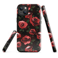 Durable Enchanted Rose iPhone® Tough Case featuring a stylish floral design for protection and impact absorption.