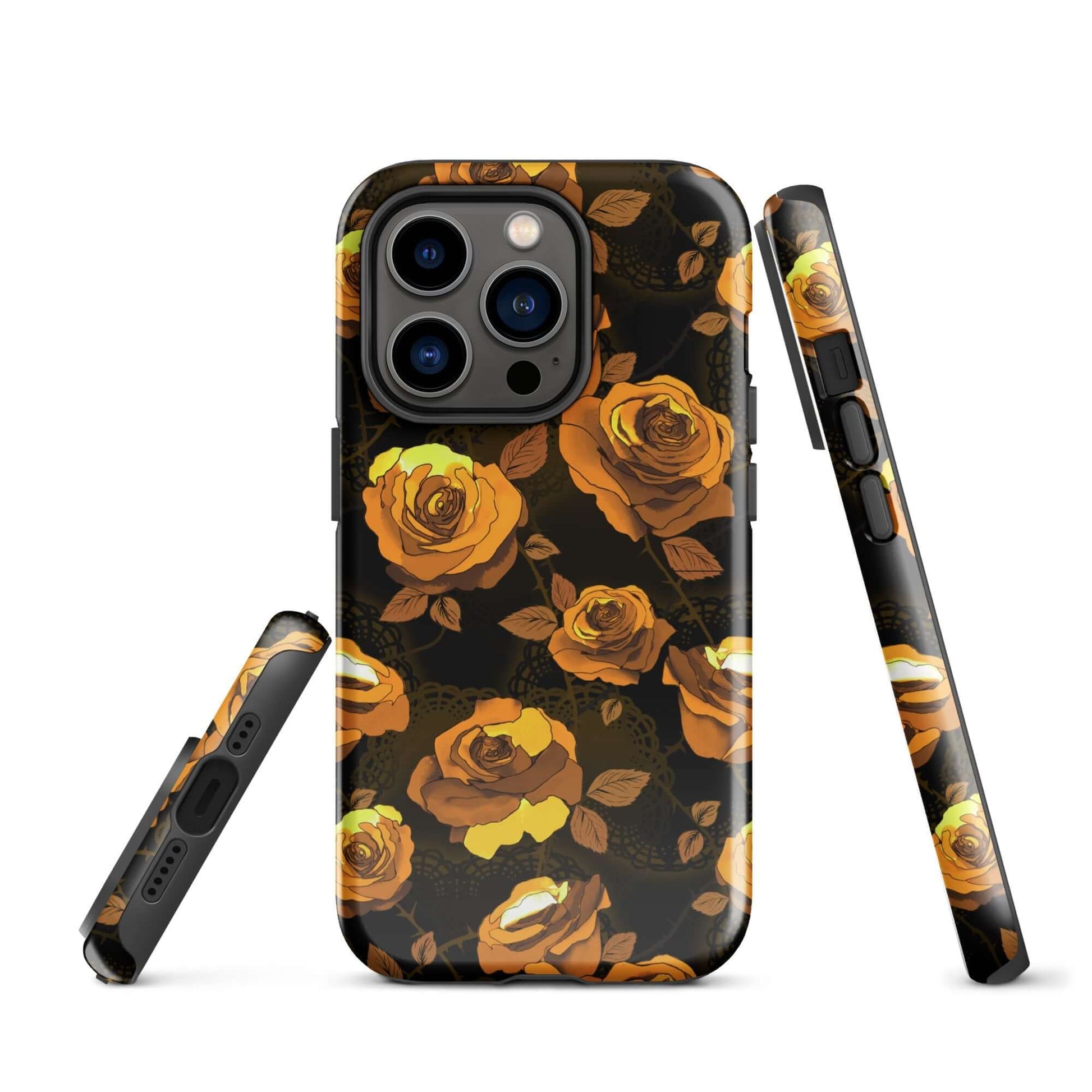 Stylishly protect your phone with the Enchanted Rose iPhone® Tough Case, featuring a durable, floral design.