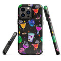 Durable Monster Party iPhone® Tough Case features vibrant designs, offering stylish protection and impact resistance.