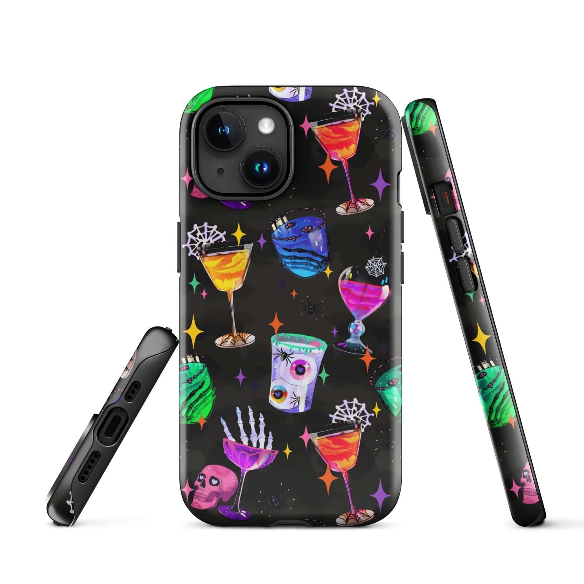 Monster Party iPhone® Tough Case features colorful designs with impact-resistant protection for stylish phone safety.